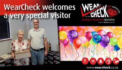 WearCheck welcomes a very special visitor
