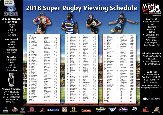 2018 Super Rugby Fixtures ScreenShot 2